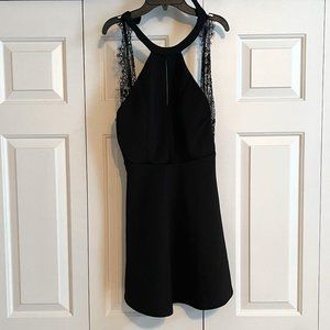 Black Backless Homecoming Dress